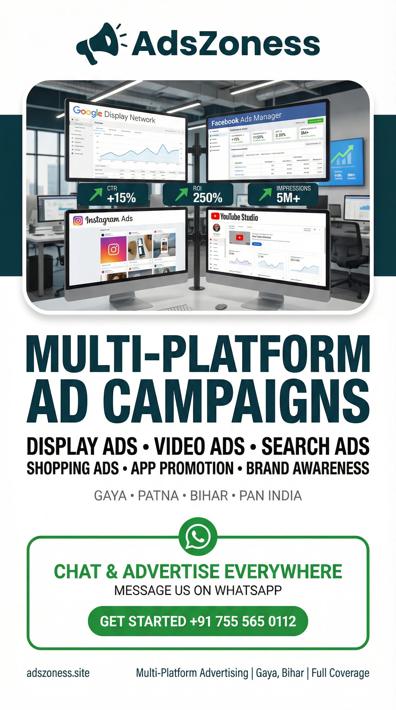AdsZoness - MULTI-PLATFORM AD CAMPAIGNS